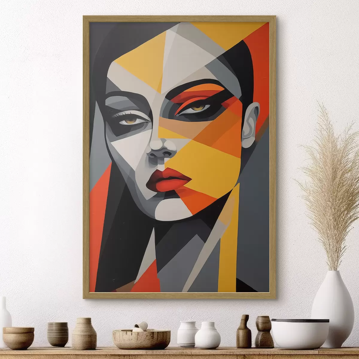 Plakat Abstrakcyjna twarz f44111