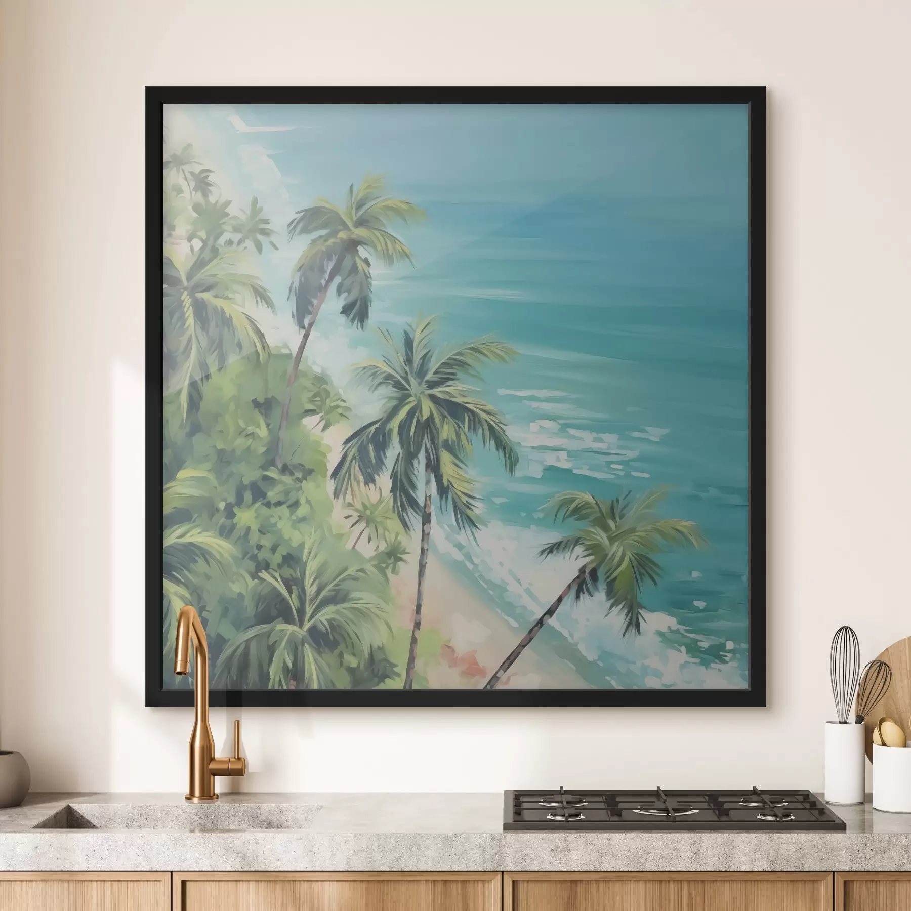 Fototapeta Palmy nad morzem f44126