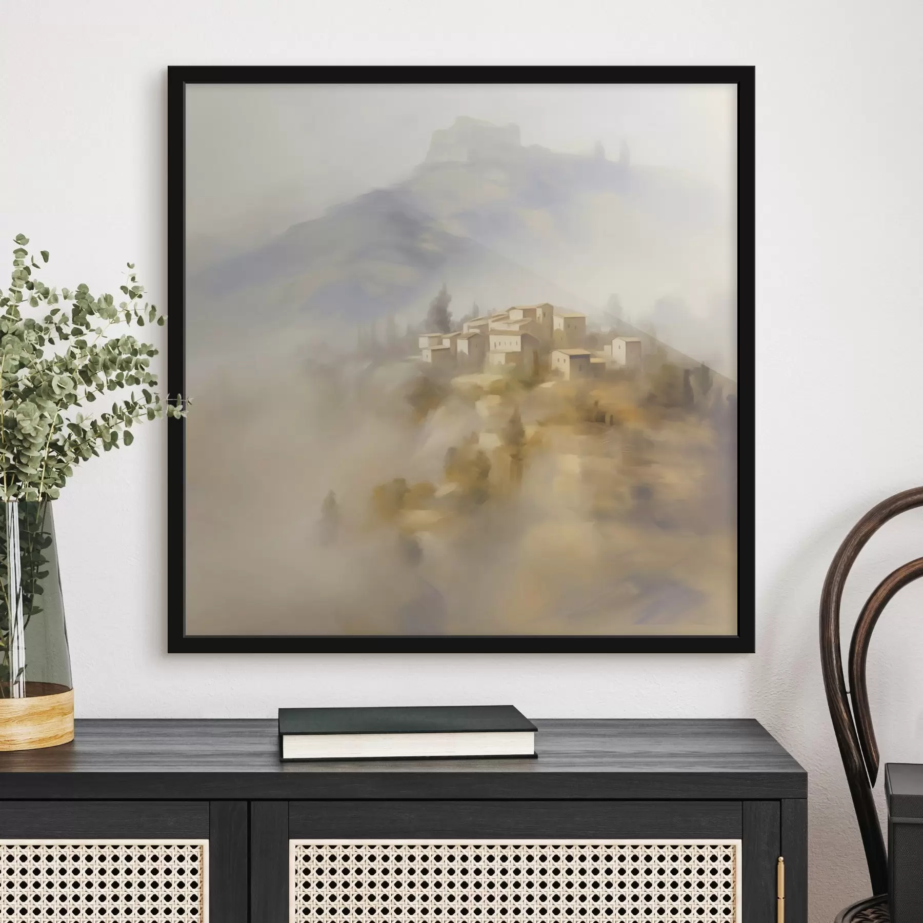 Fototapeta Wioska na tle gór f44127