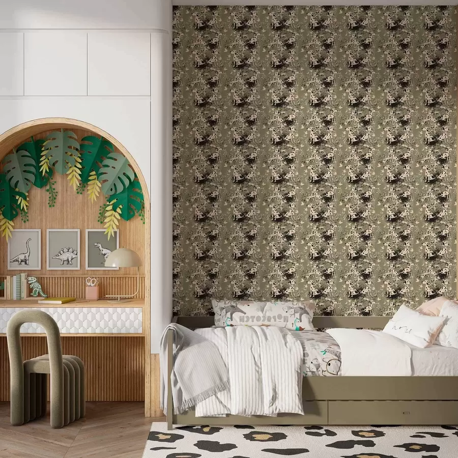 Fototapeta Dalmatyńczyki na oliwkowym tle a00122