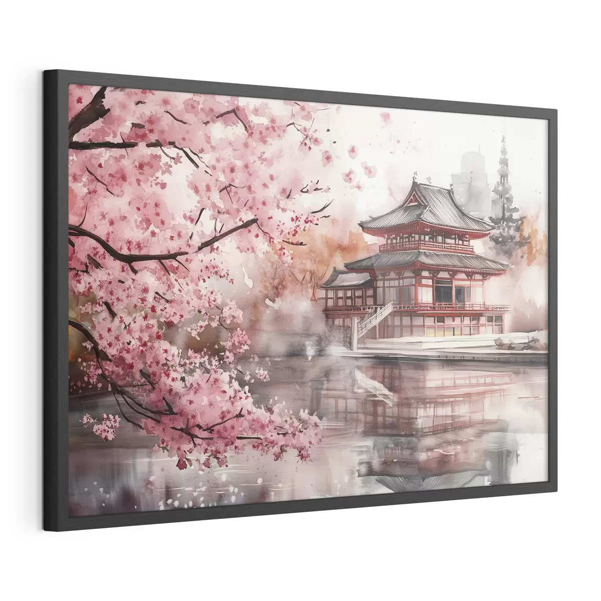 Plakat Wiosna przy pagodzie f44310