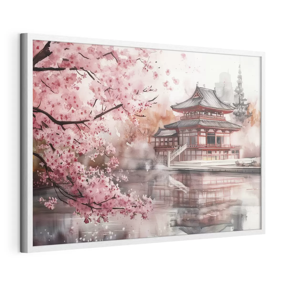 Plakat Wiosna przy pagodzie f44310