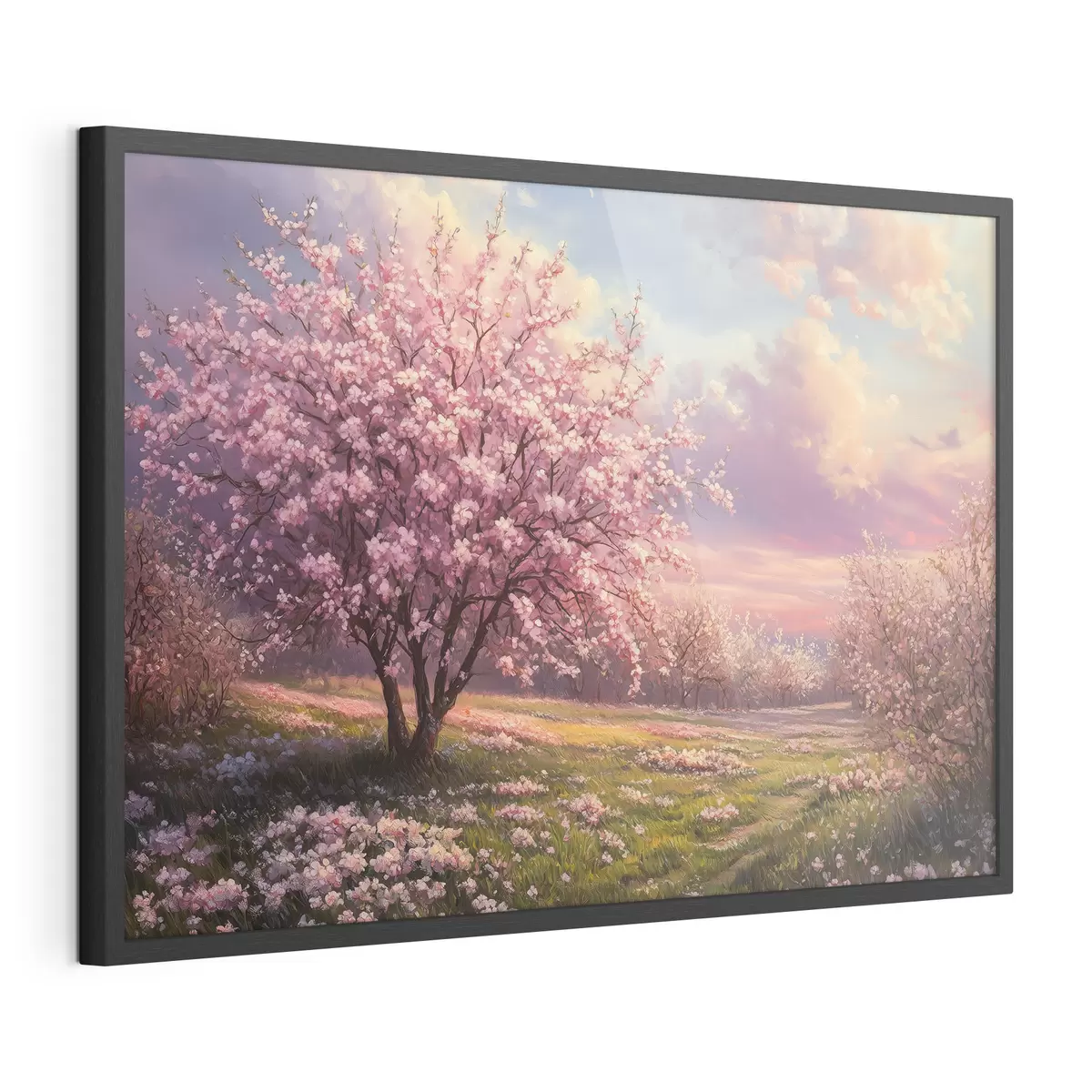 Plakat Kwitnące różowe drzewa f44324