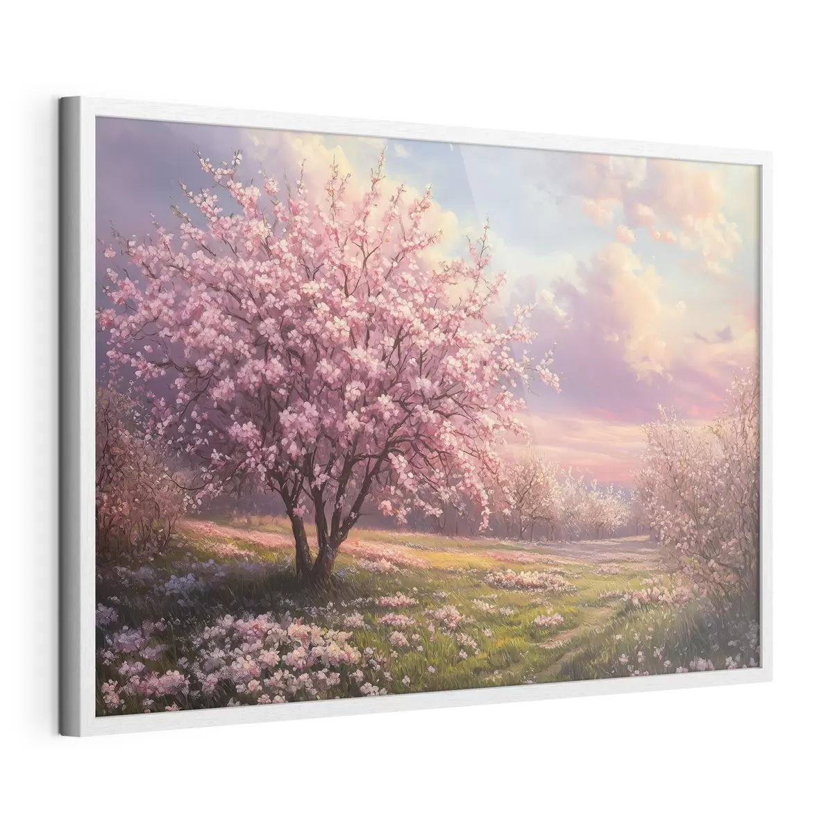 Plakat Kwitnące różowe drzewa f44324