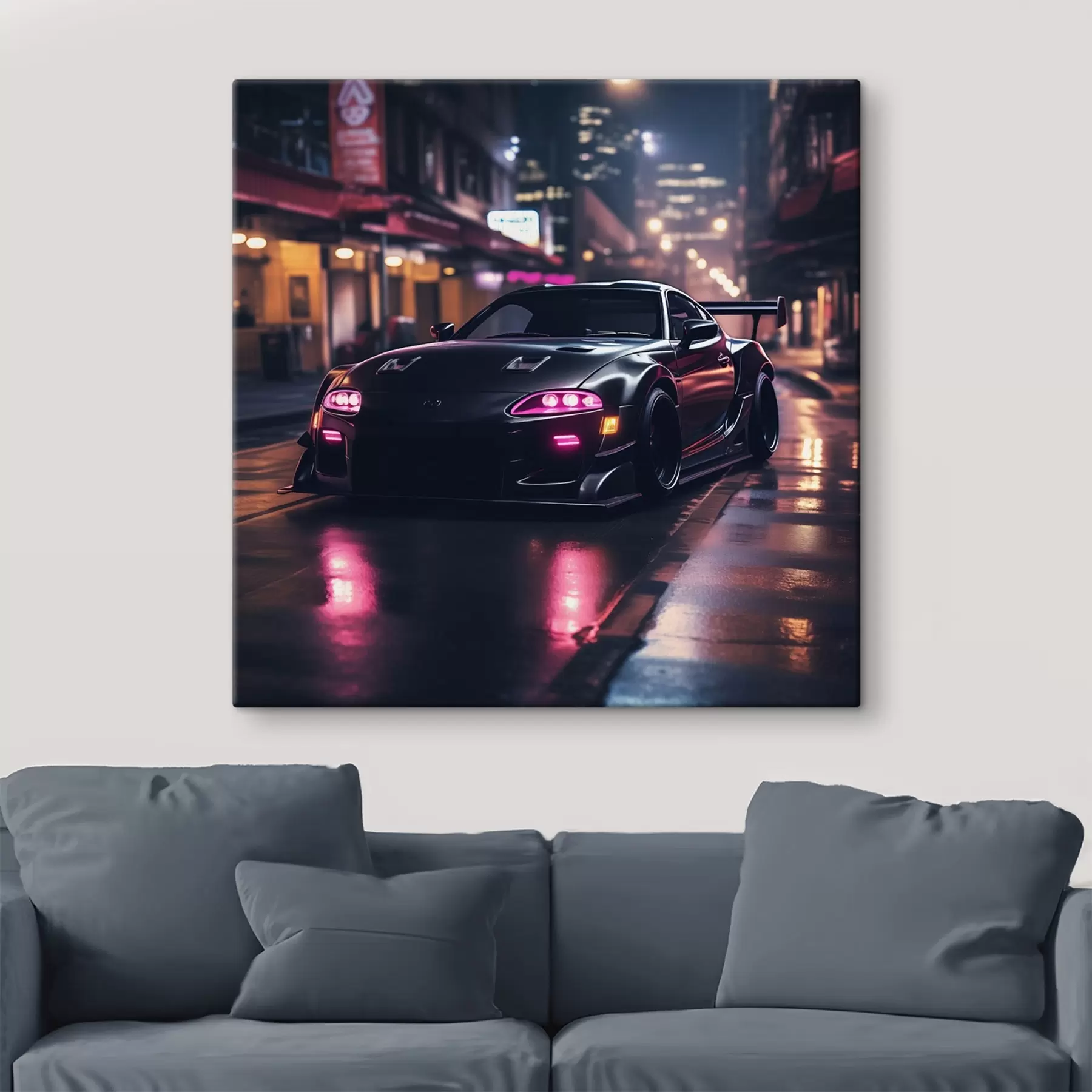 Fototapeta Supra w neonowym świetle s44349