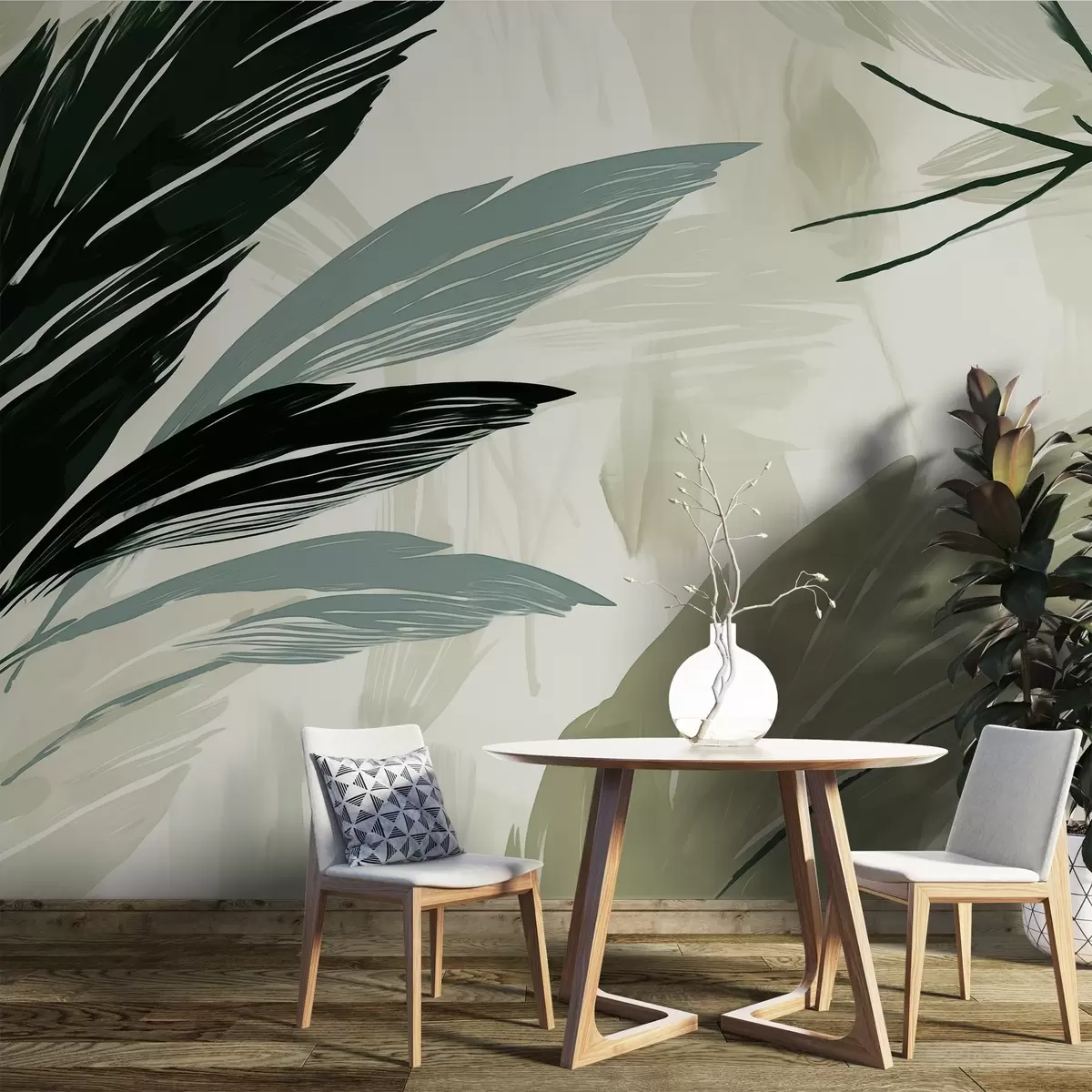 Fototapeta Abstrakcyjne wielokolorowe pióra w04037v3