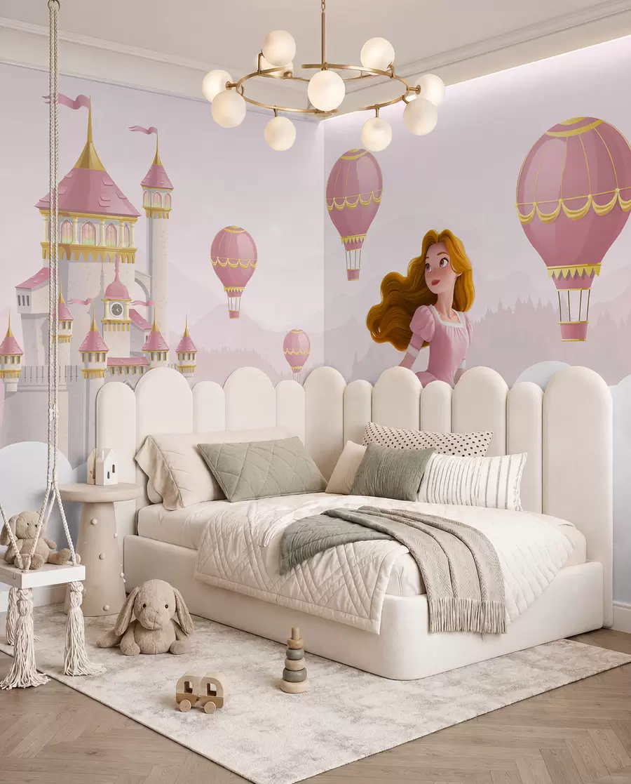 Fototapeta Balony nad zamkiem w04015v1
