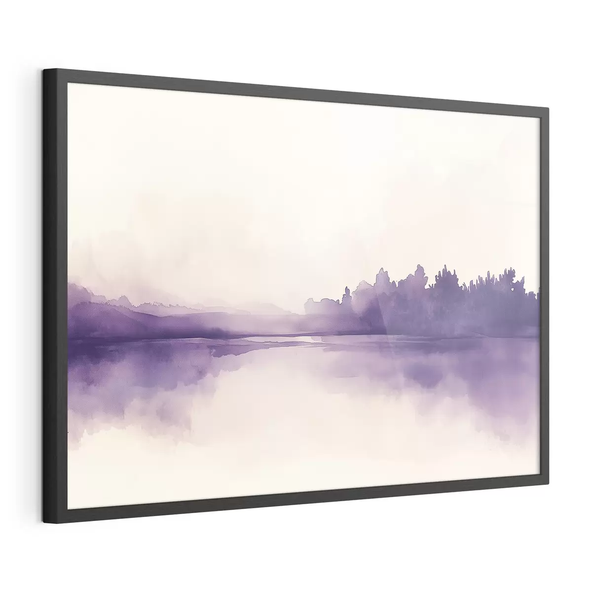 Plakat Farba akwarelowa abstrakcja z fioletowym kolorem f44504