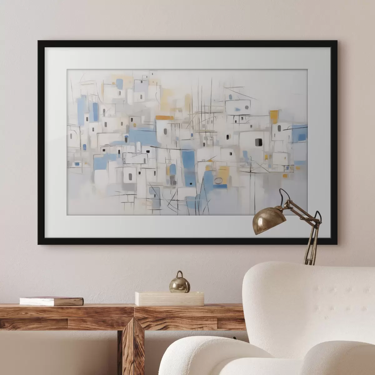 Plakat Home abstrakcyjny obraz imitujący f44699