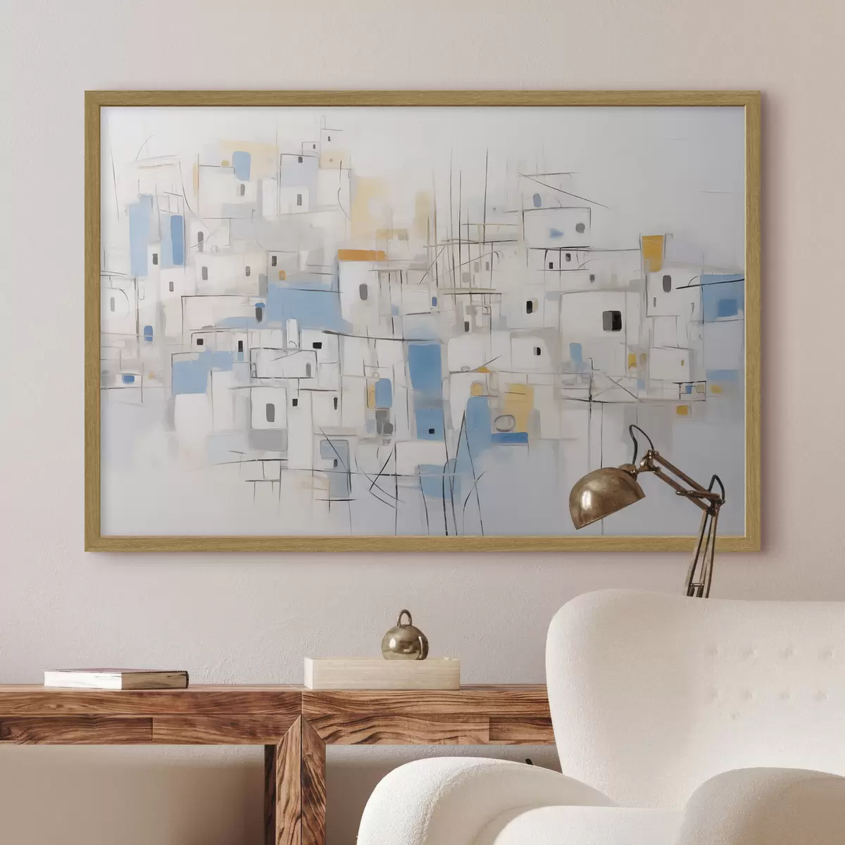 Plakat Home abstrakcyjny obraz imitujący f44699