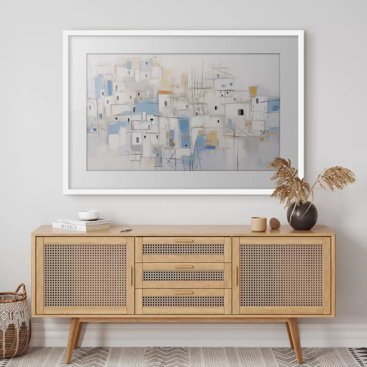 Plakat Home abstrakcyjny obraz imitujący f44699