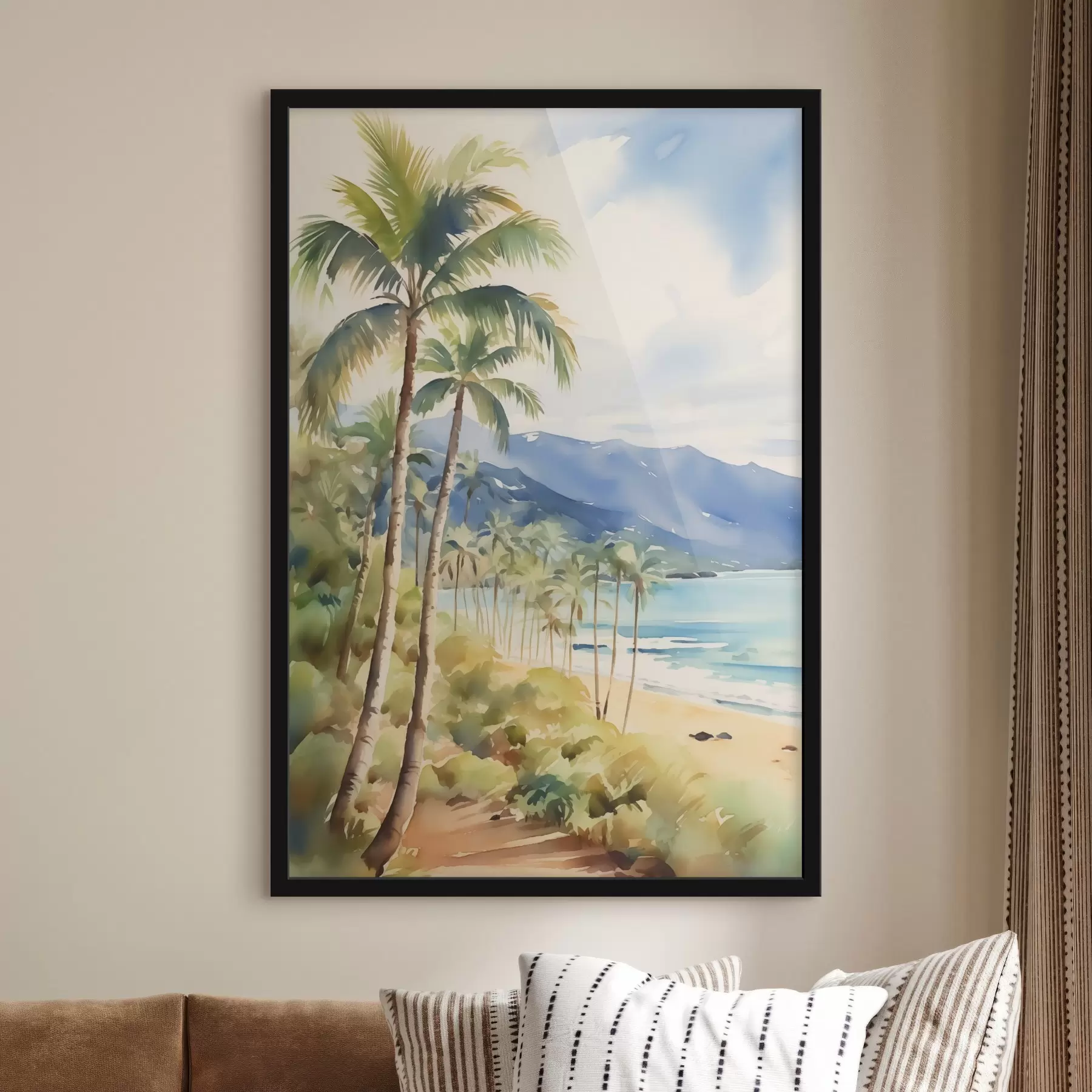 Fototapeta Palmy nad morzem f44701