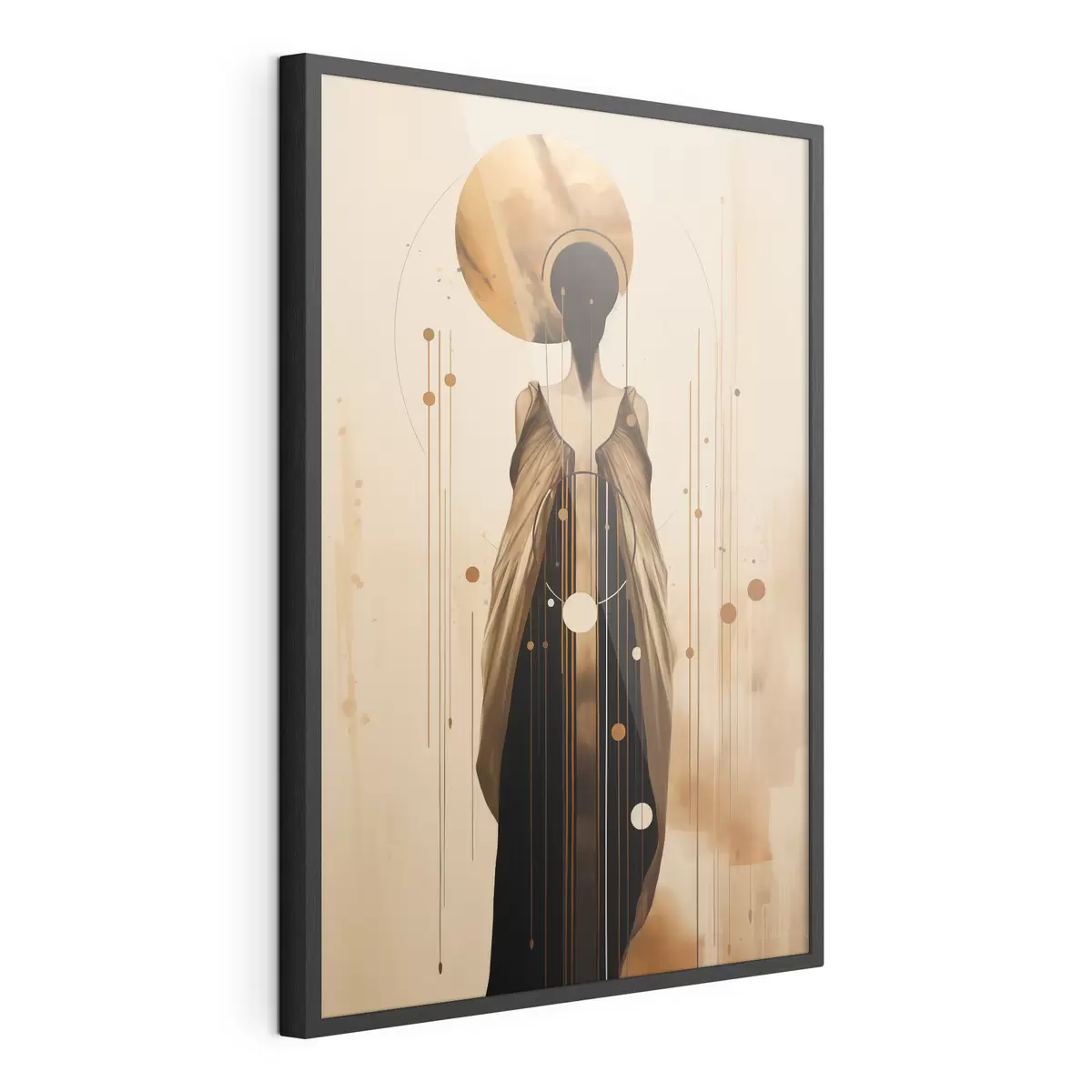 Plakat Abstrakcyjna kobieta z ornamentem f44748