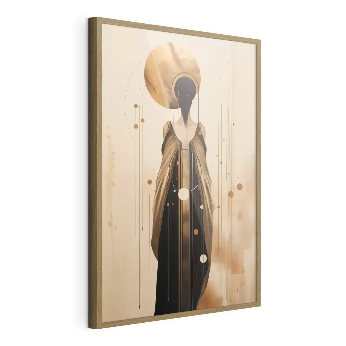 Plakat Abstrakcyjna kobieta z ornamentem f44748
