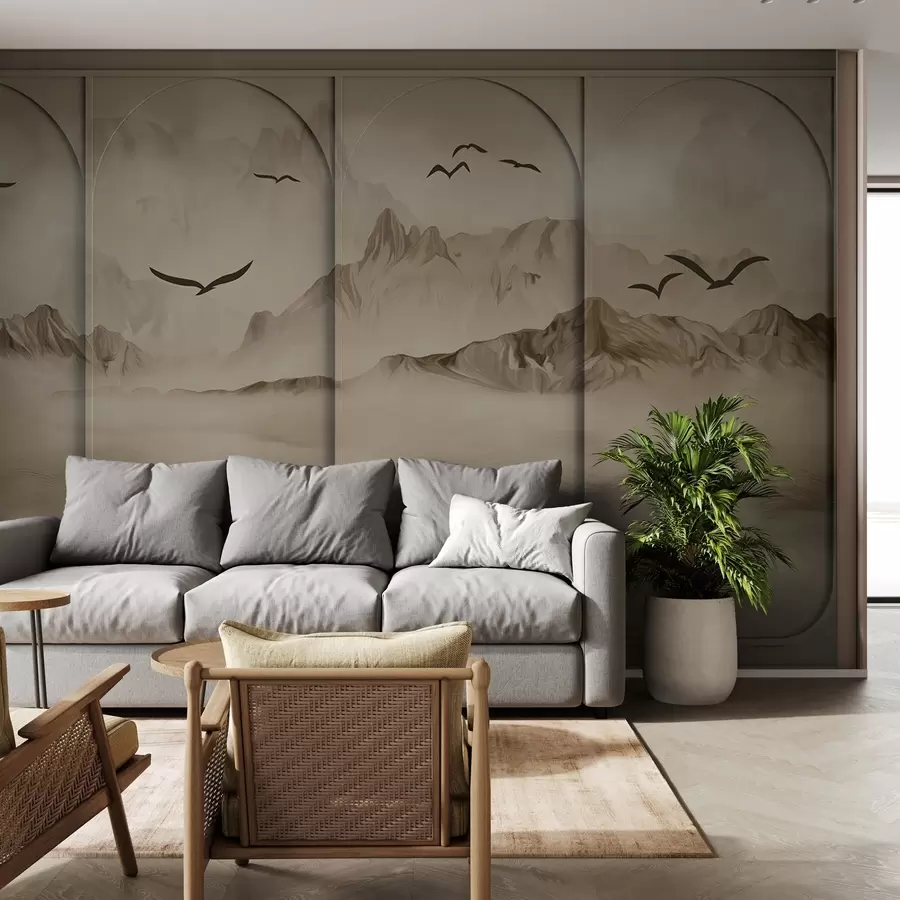 Fototapeta Góry przez panele w04134v1