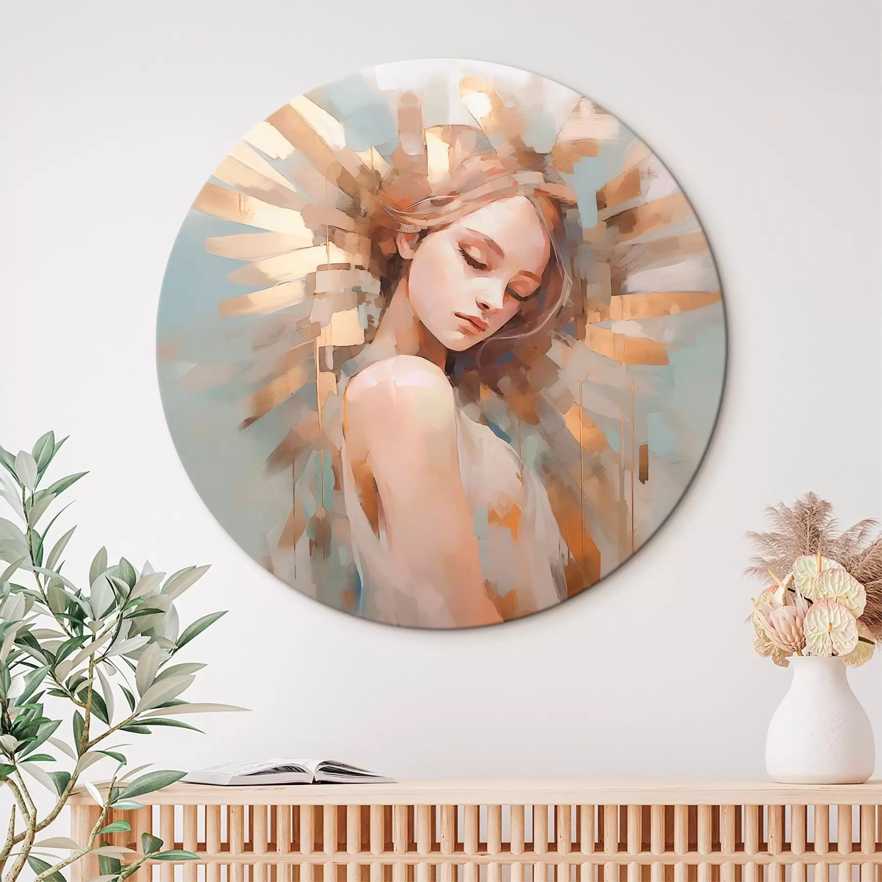 Fototapeta Abstrakcyjny portret imitujący malarstwo r44774