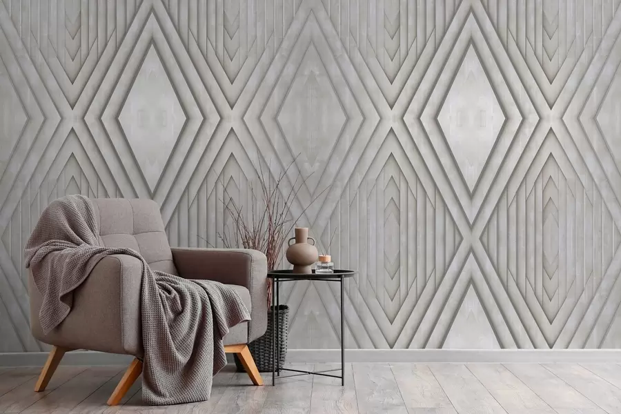 Fototapeta imitacja drewnianych paneli w beżowych kolorach w04168