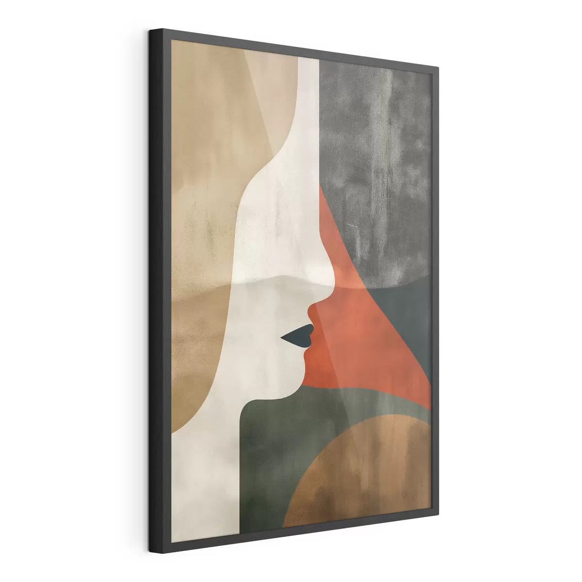Plakat Twarz i abstrakcja f44969