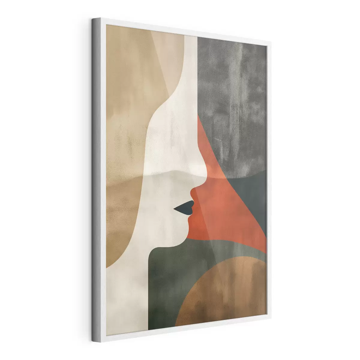Plakat Twarz i abstrakcja f44969
