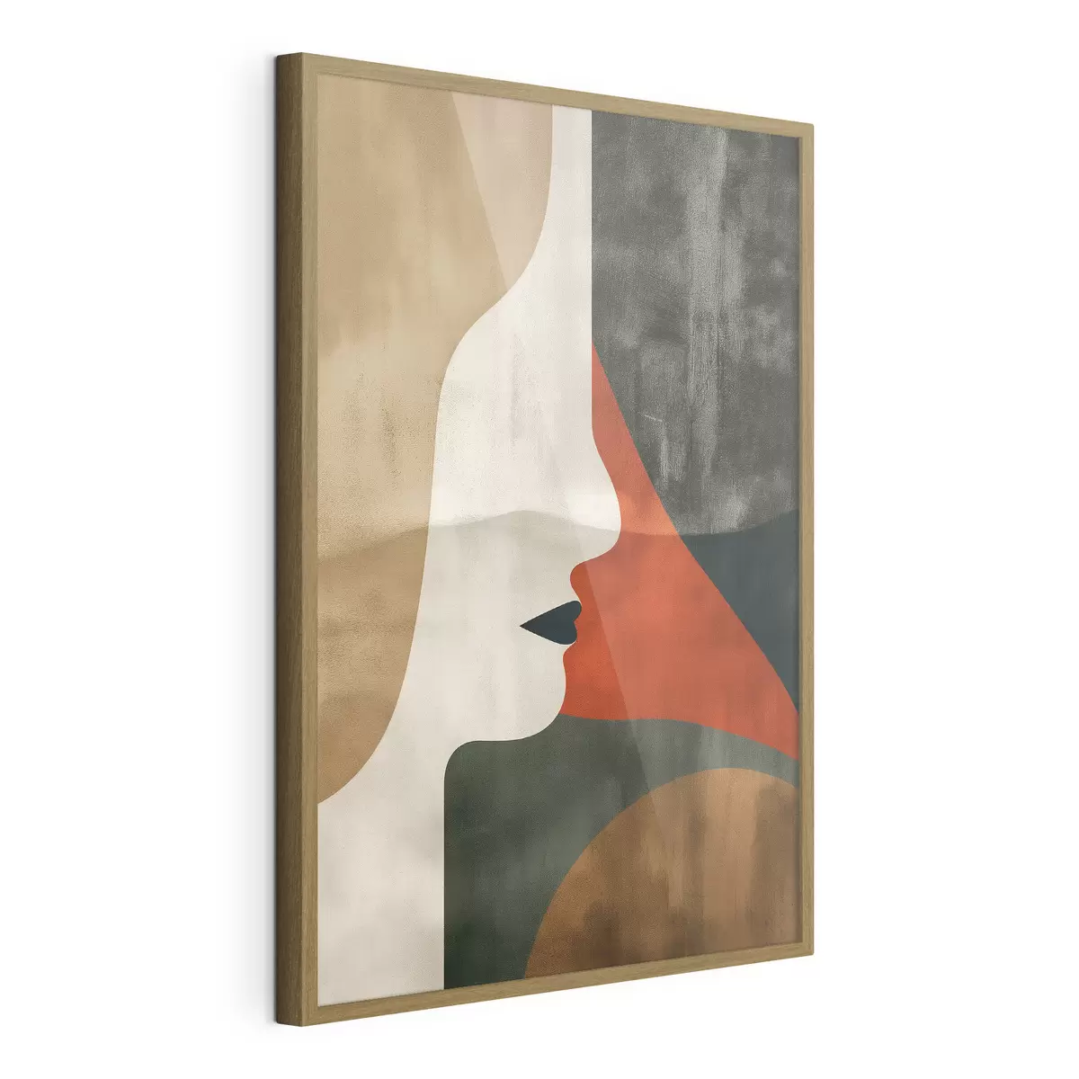 Plakat Twarz i abstrakcja f44969