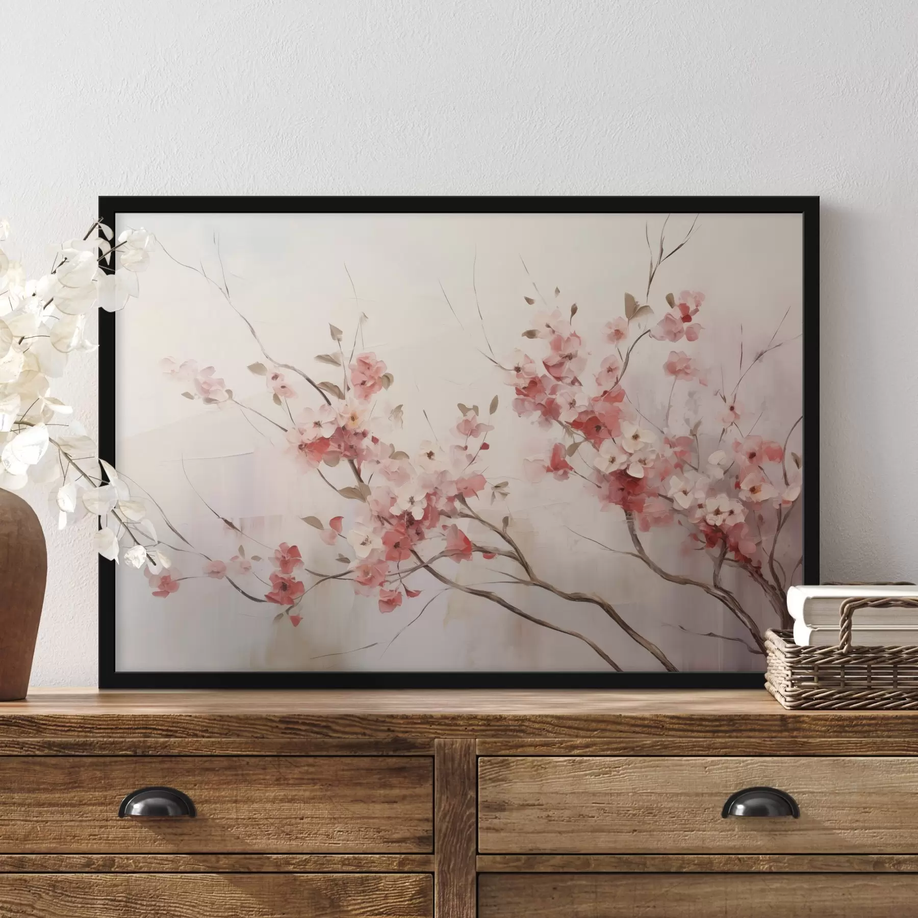 Fototapeta Kwiaty wiśni w stylu akwareli f44941