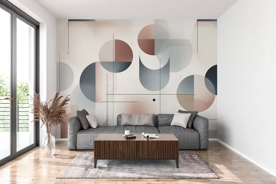 Fototapeta Geometryczne abstrakcyjne kształty w04220