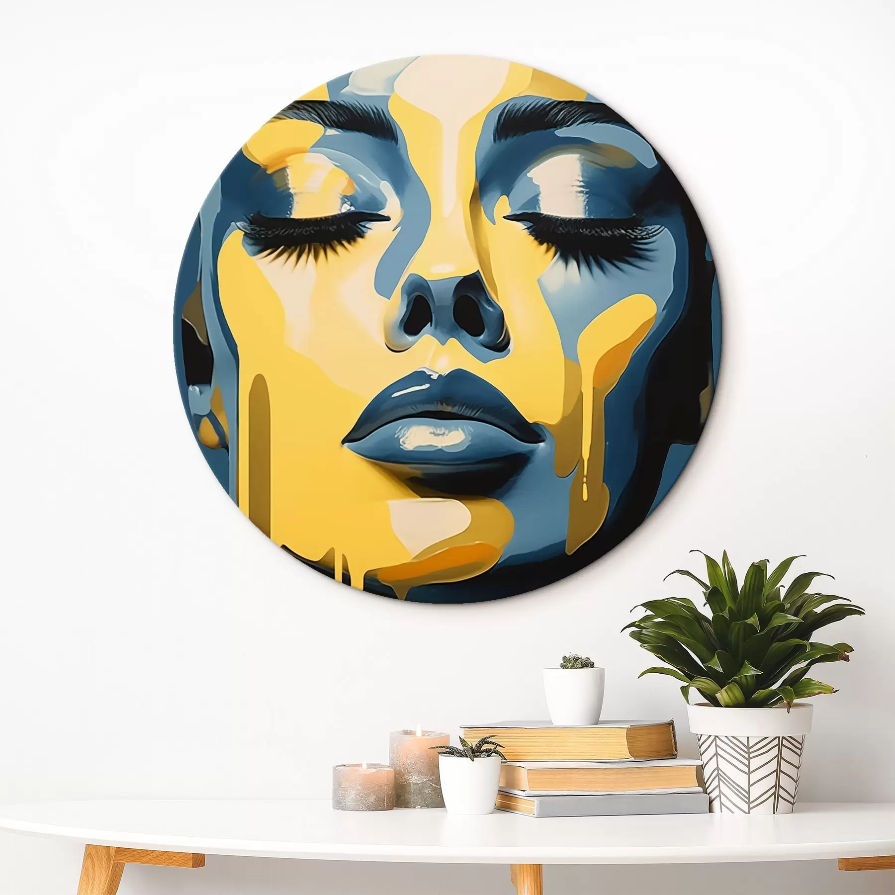 Obraz Portret kobiety z zamkniętymi oczami r45006