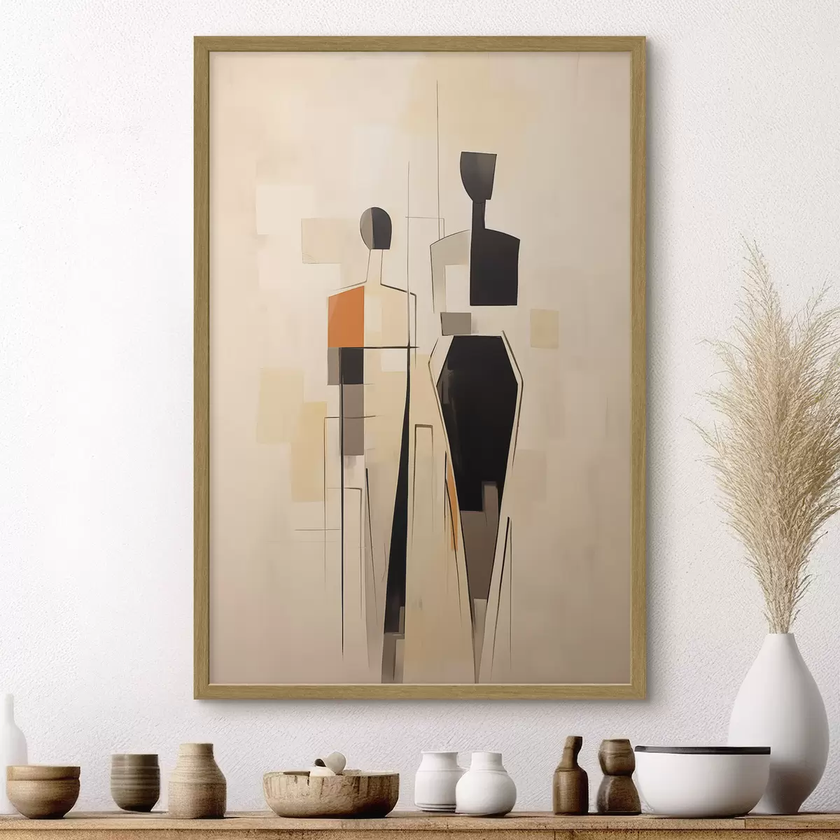 Plakat Abstrakcyjne sylwetki f45124