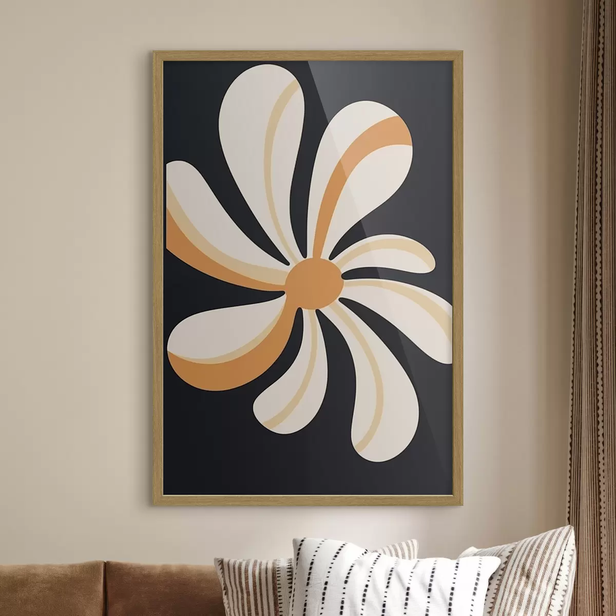 Plakat Stylizowany kwiat f45151