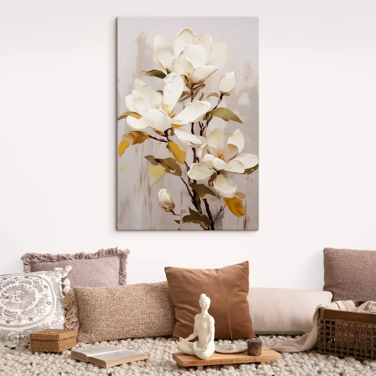 Obraz Abstrakcyjna gałąź z Magnolią s44300