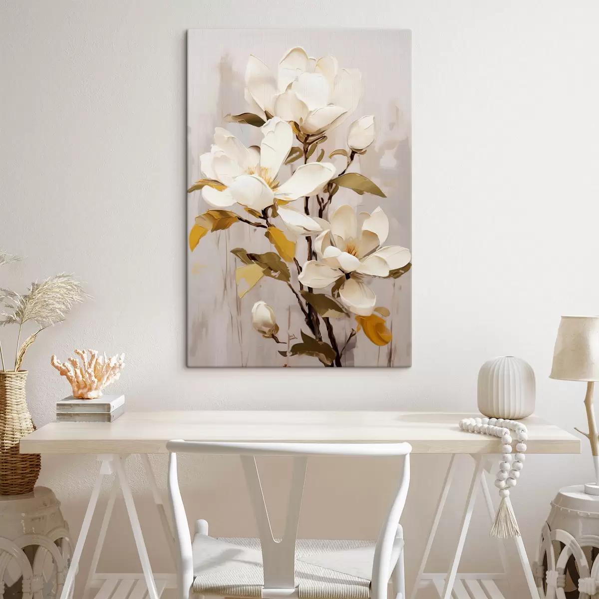 Obraz Abstrakcyjna gałąź z Magnolią s44300