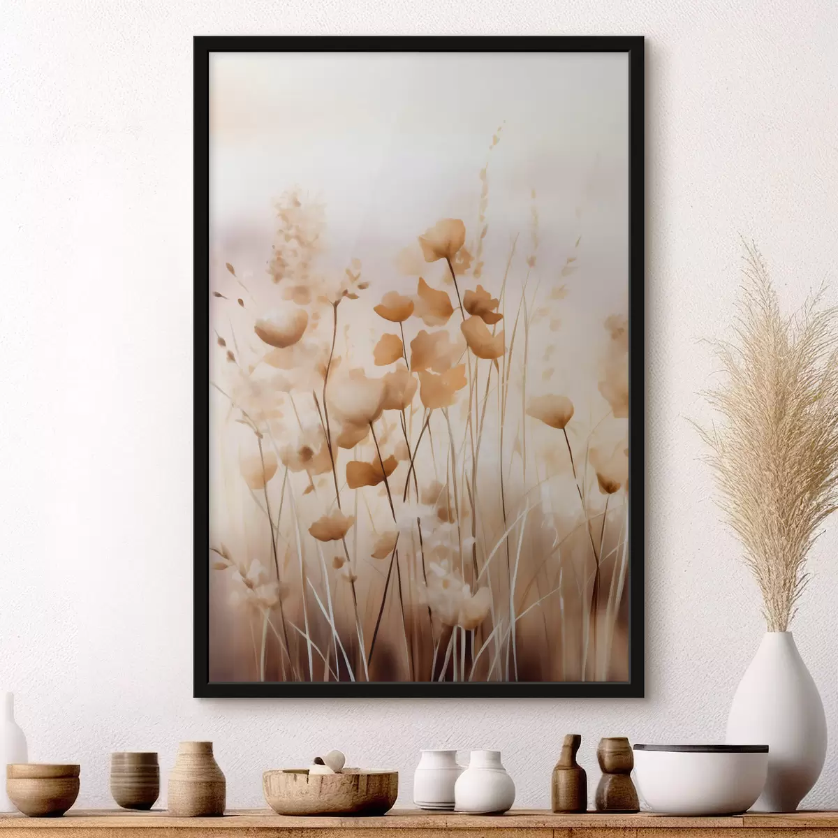 Plakat Abstrakcyjne kwiaty polne f44413