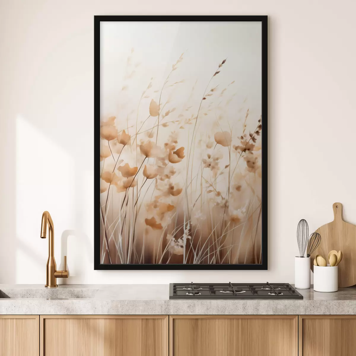 Plakat Abstrakcyjne kwiaty polne f45063