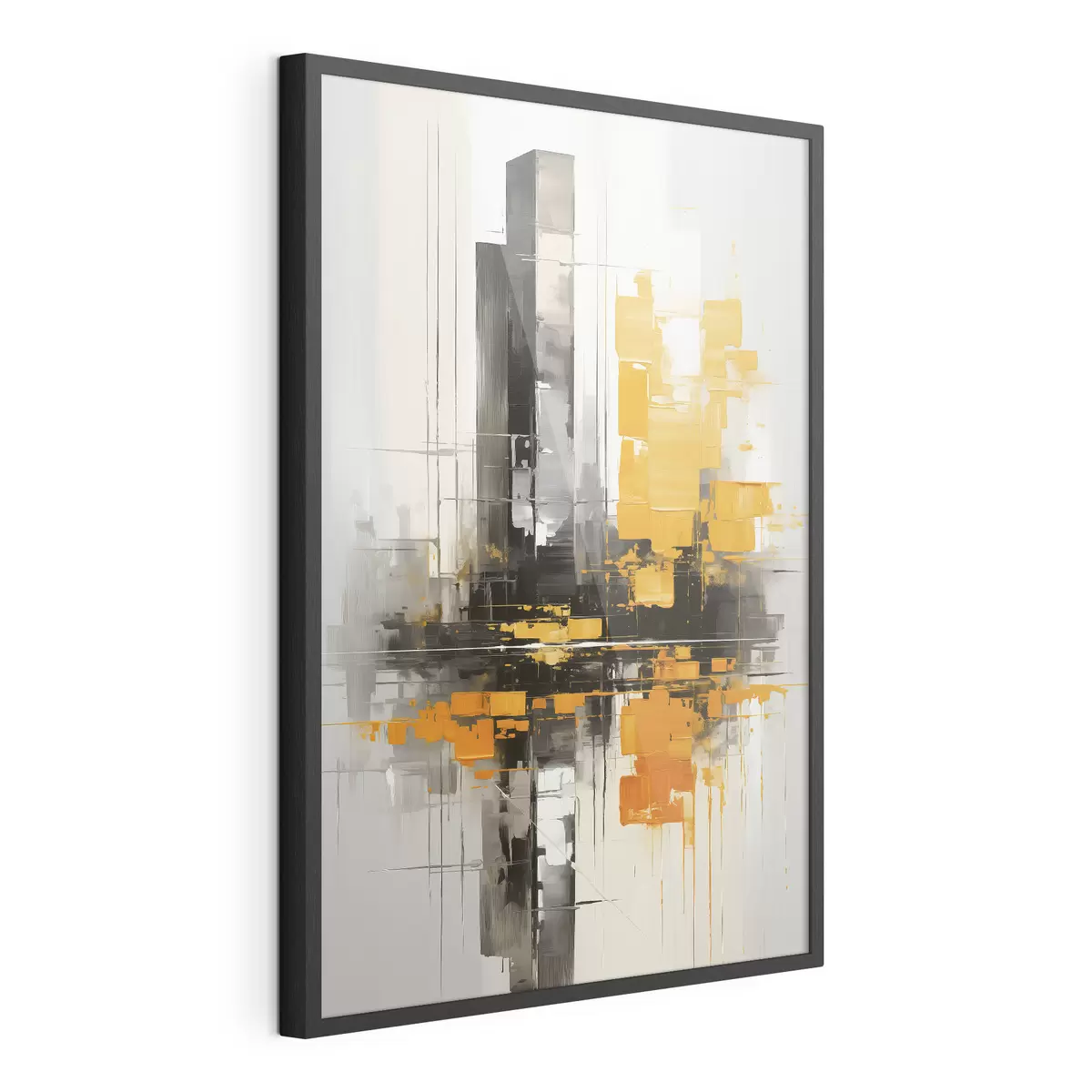 Plakat Abstrakcja z drapaczami chmur f45162