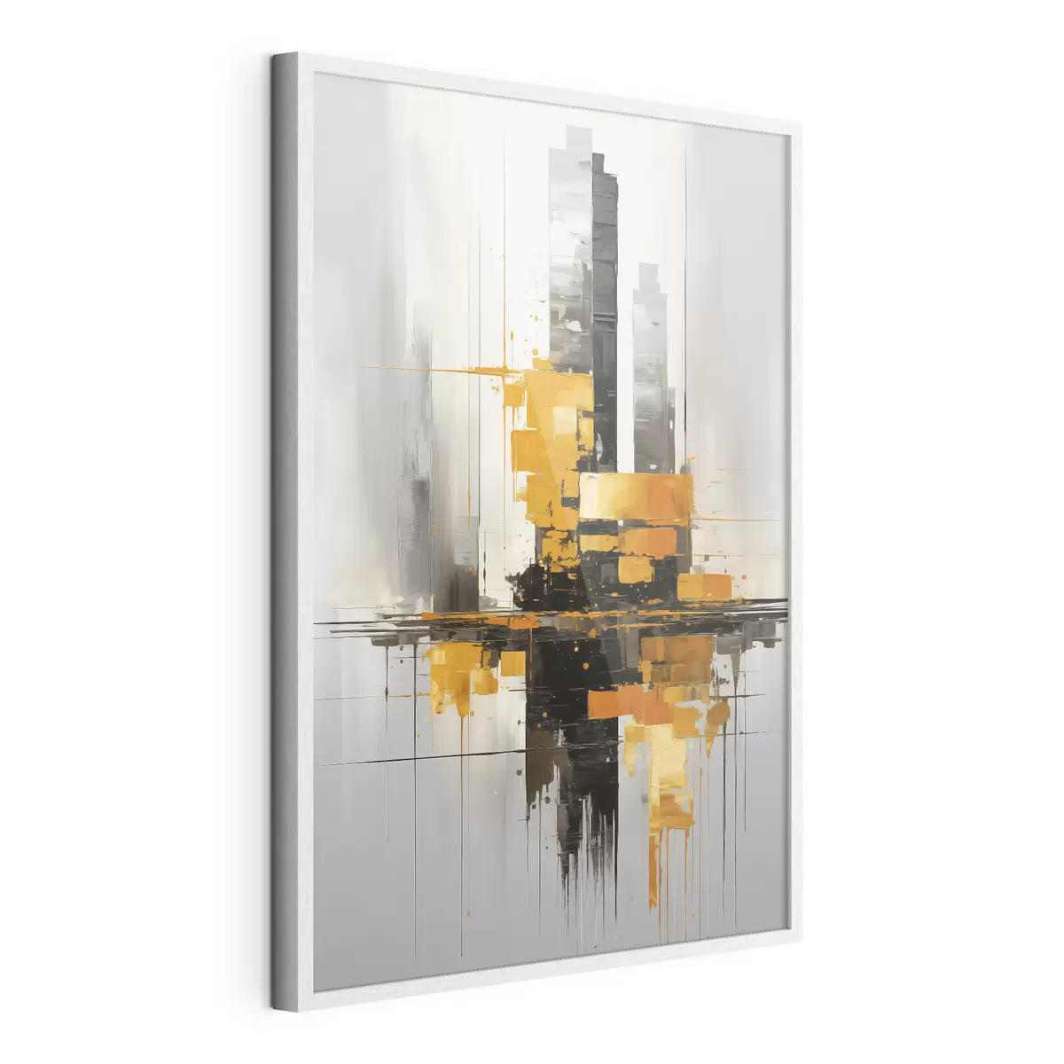 Plakat Abstrakcja z drapaczami chmur f45163