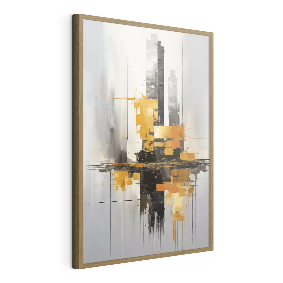 Plakat Abstrakcja z drapaczami chmur f45163