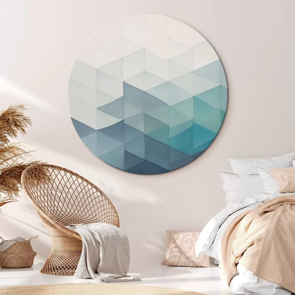 Okrągłe obrazy Nowoczesna abstrakcja geometryczna r45214