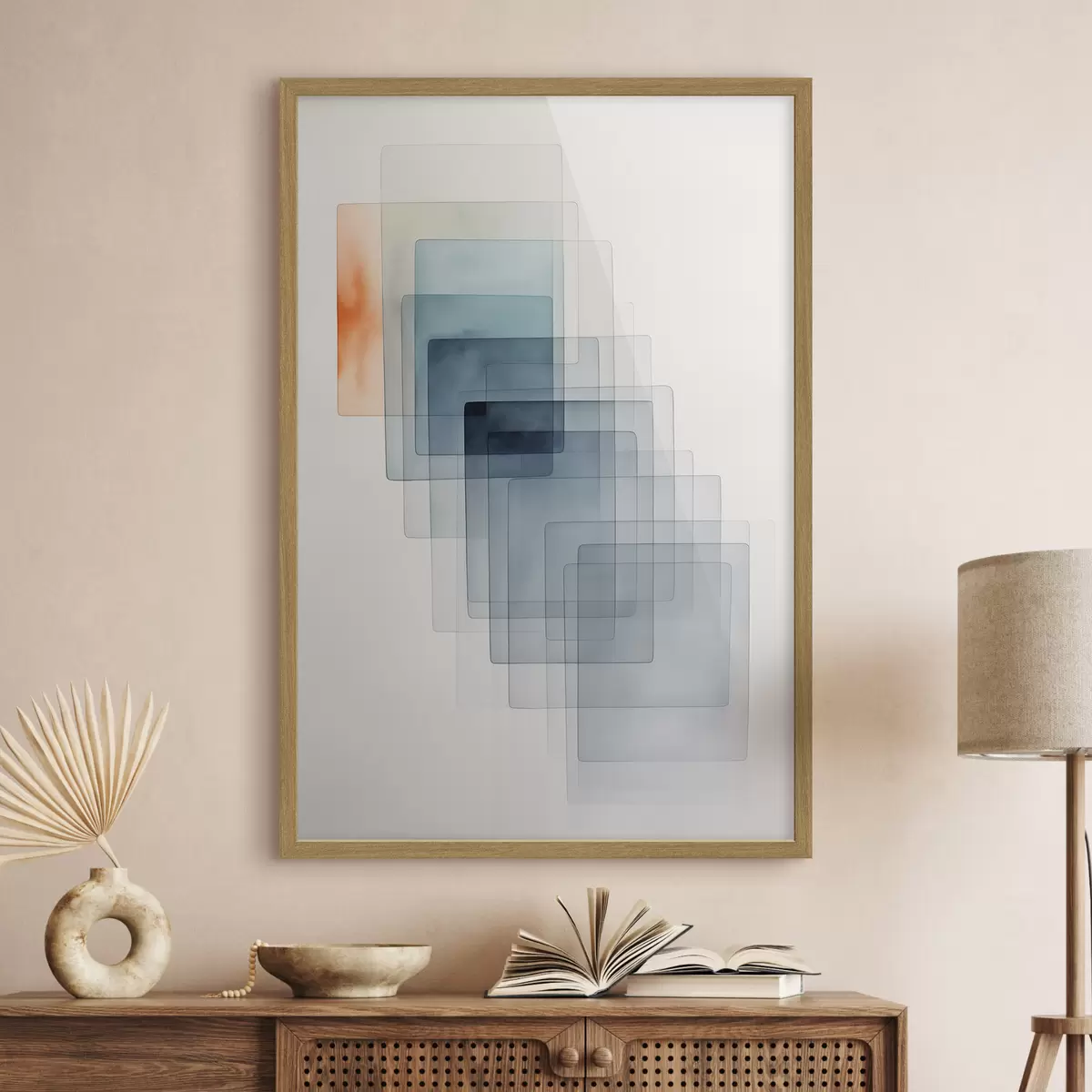 Plakat Minimalistyczna abstrakcja geometryczna f45213
