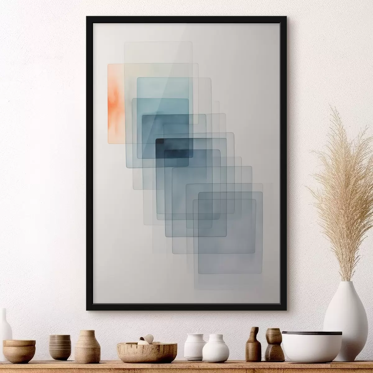 Plakat Minimalistyczna abstrakcja geometryczna f45213