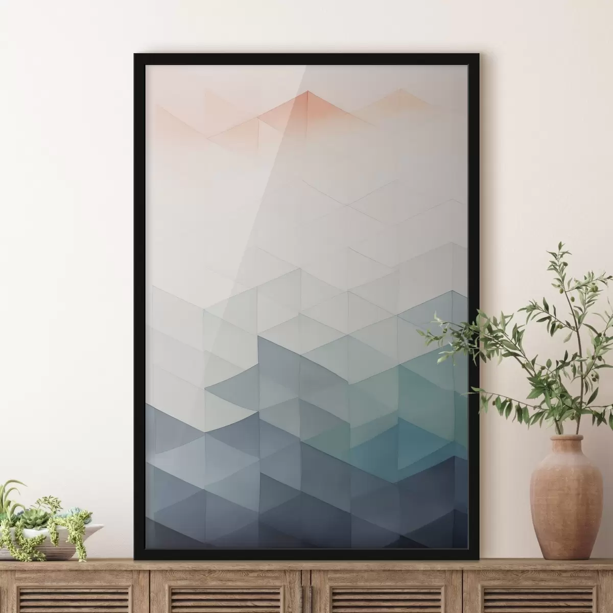 Plakat Nowoczesna abstrakcja geometryczna f45214