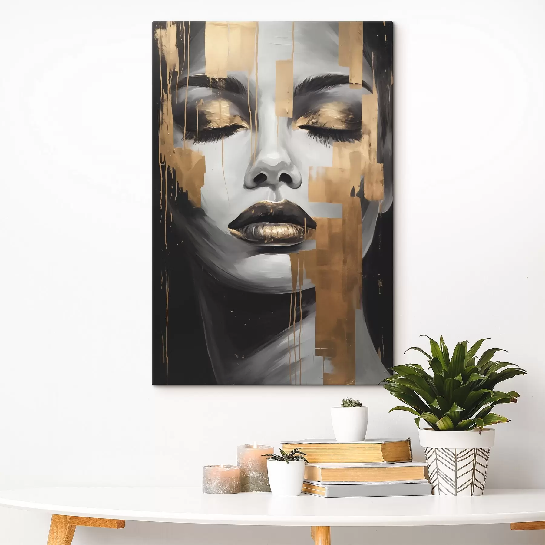 Obraz Grafika twarzy s45226