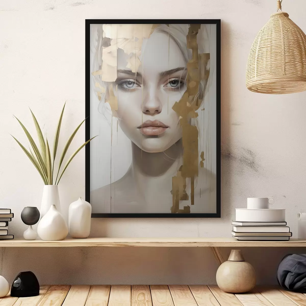 Plakat Abstrakcyjny portret f45215