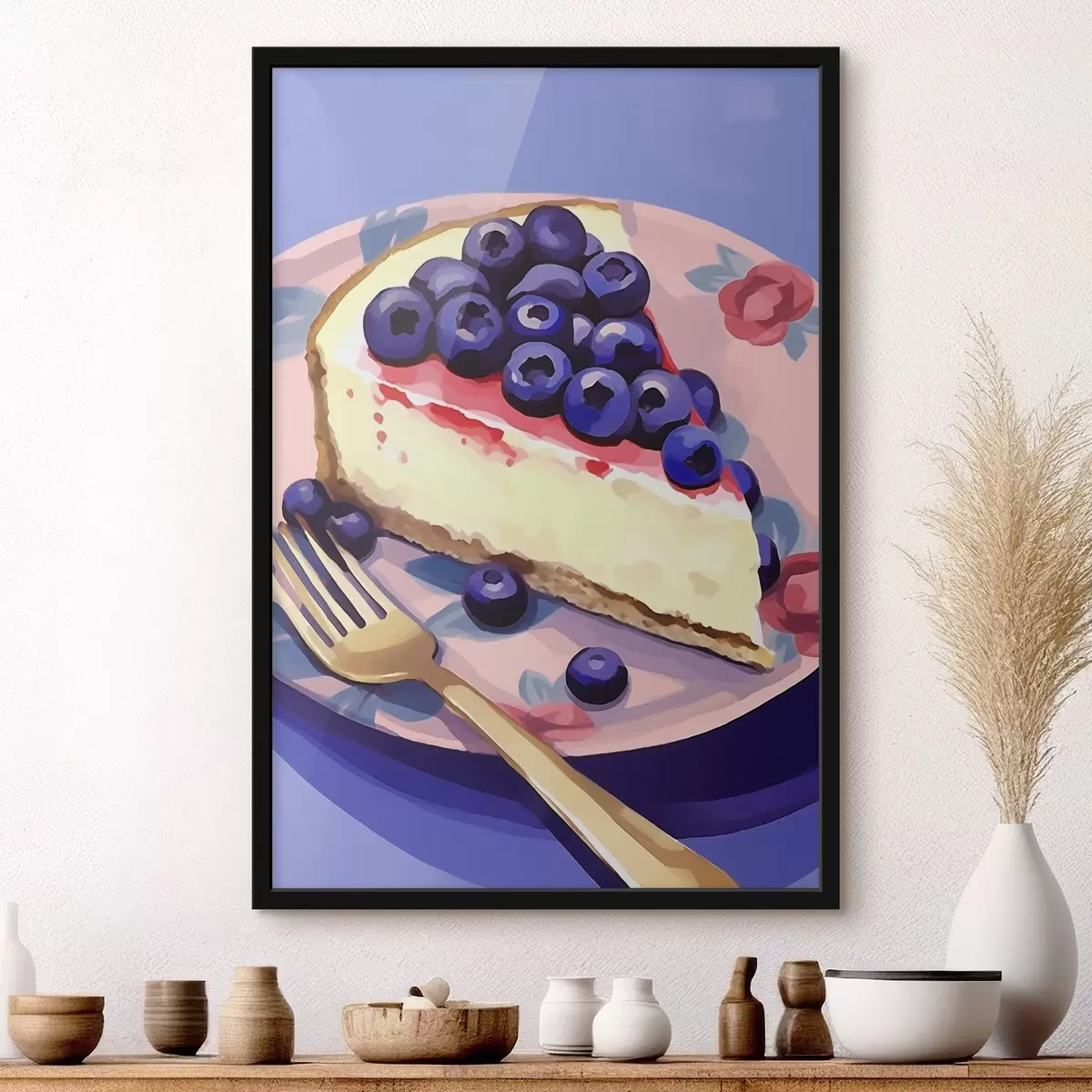 Plakat Sernik z jagodami f45229