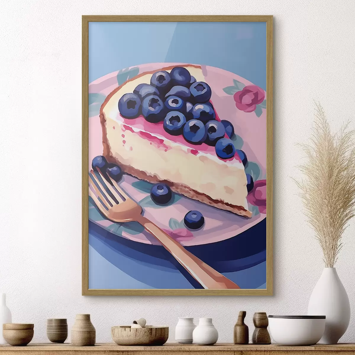 Plakat Sernik z jagodami f45229