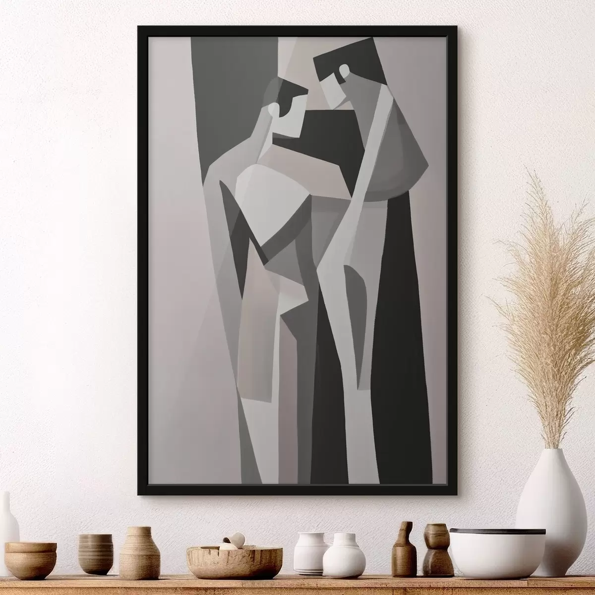 Plakat Geometryczna kompozycja pary f45156