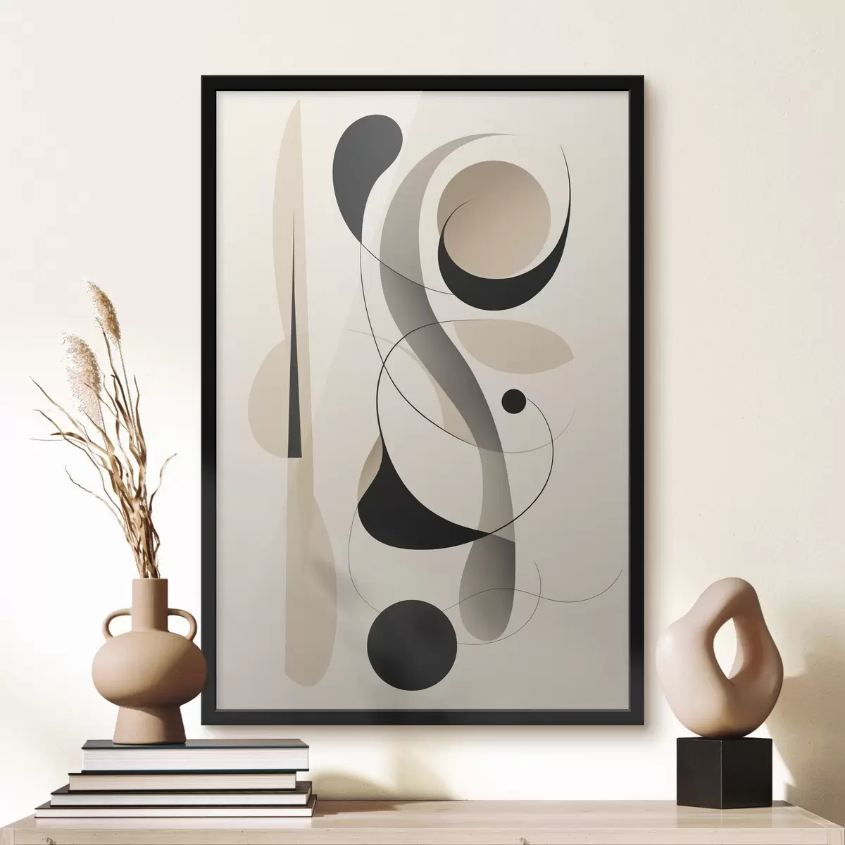 Plakat Minimalistyczna kompozycja geometryczna f45198