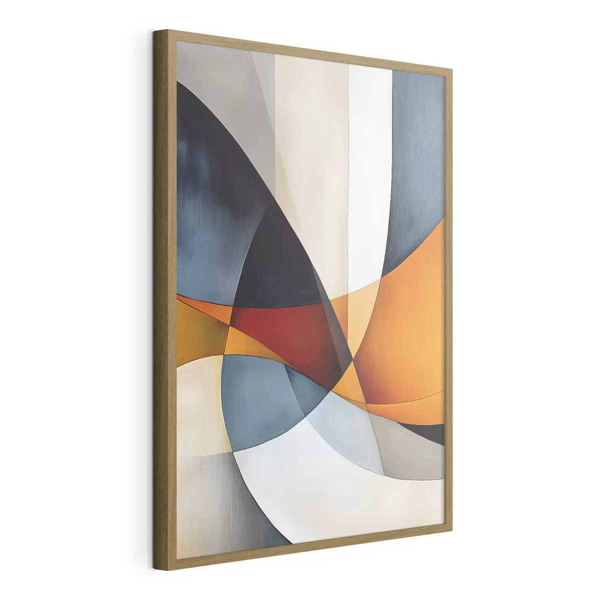 Plakat Abstrakcja z geometrycznymi kształtami f45201