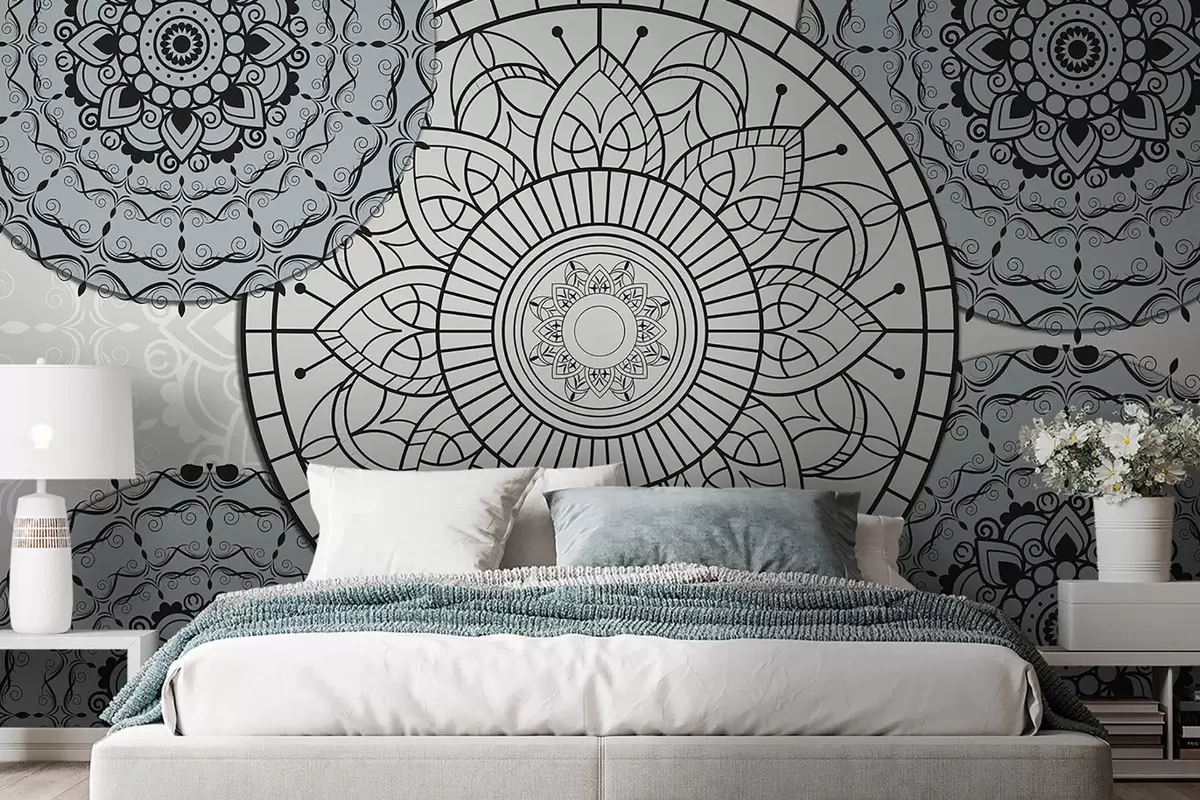 Fototapeta Mandala w jasnych odcieniach w09182