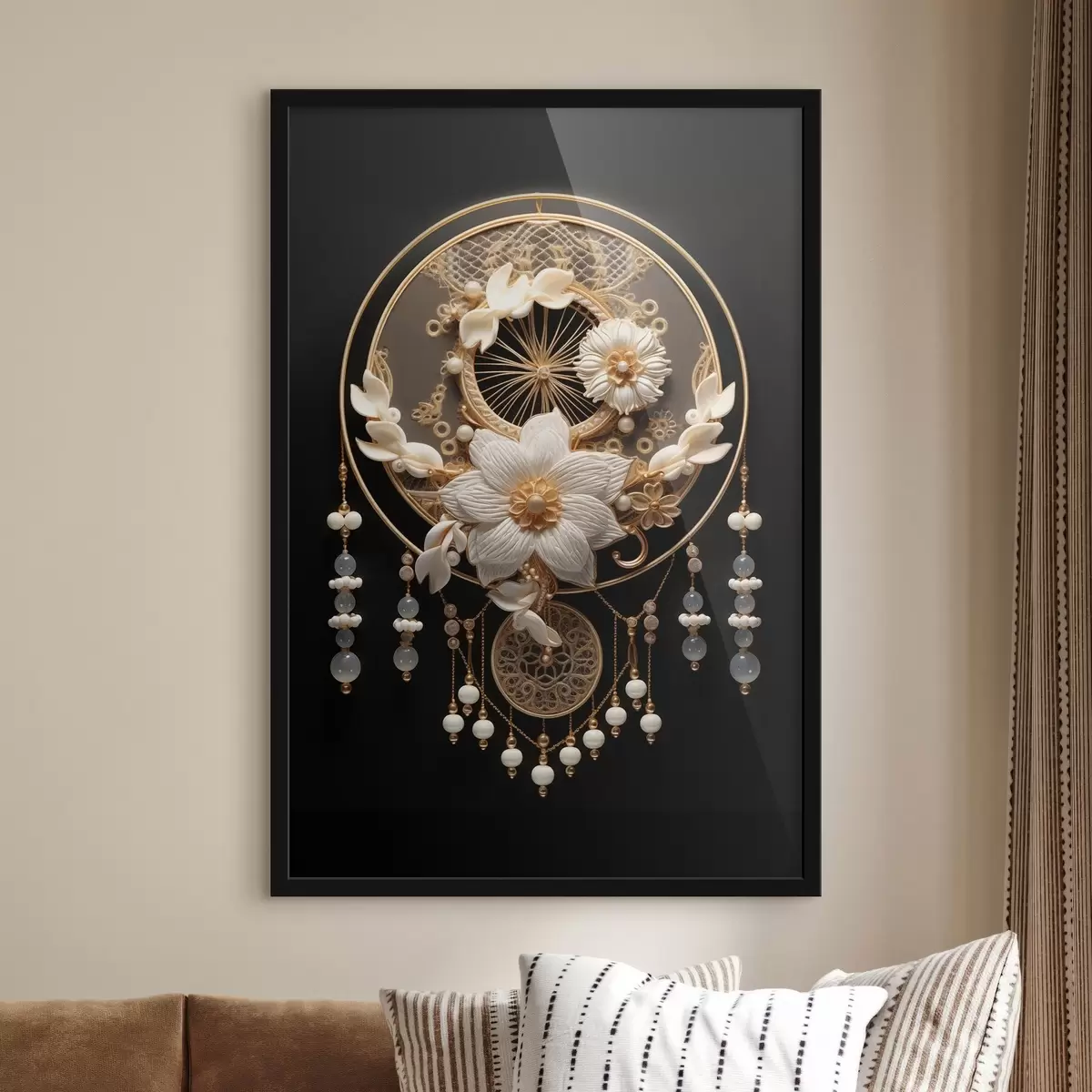 Plakat Abstrakcja na ciemnym tle f44552