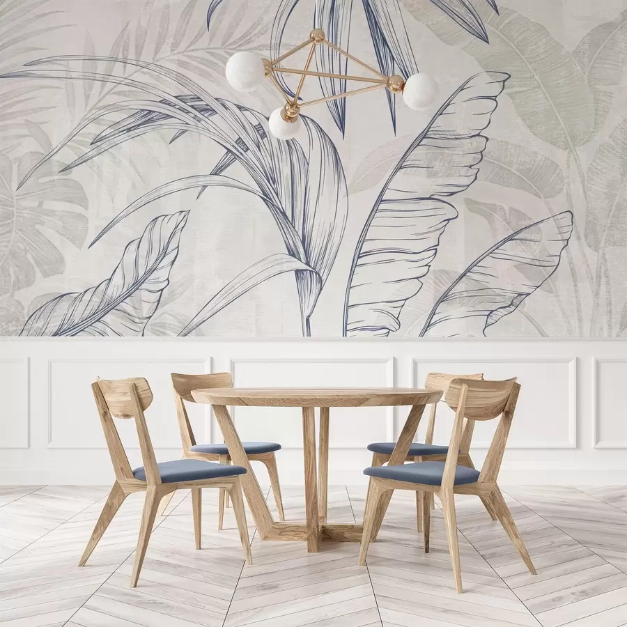 Fototapeta Liście na tle z imitacją rozmycia i tekstury w04362v1